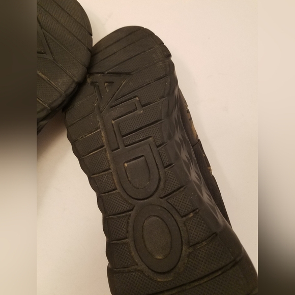 Aldo Men's Pufferlounge Loafers Green Camouflage Size 13 Faux Fur Lined - Picture 15 of 16